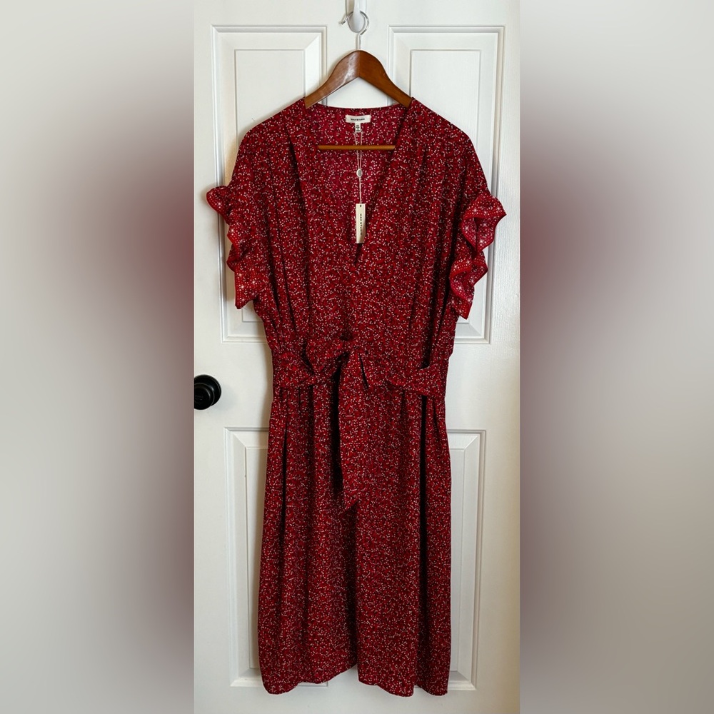 NEW MAX STUDIO Ditsy Floral Print Summer Dress with tags 2X